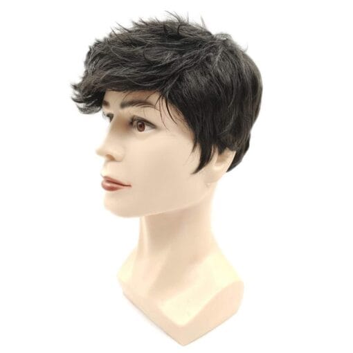 Black Wigs For Women Men Short Layered Synthetic Male Guy Wig For Women MI1611395