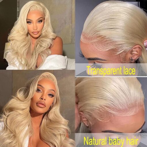 Blonde 613 Lace Front Wigs Human Hair Blonde Body Wave Lace MI1609062