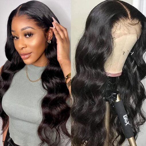 Bly 13X4 Hd Transparent Lace Front Wigs Human Hair 250 MI1605776