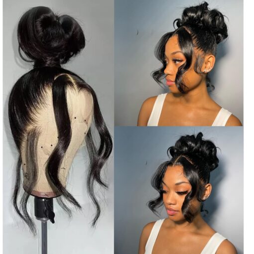 Body Wave 360 Lace Front Wigs Human Hair Full MI1602146