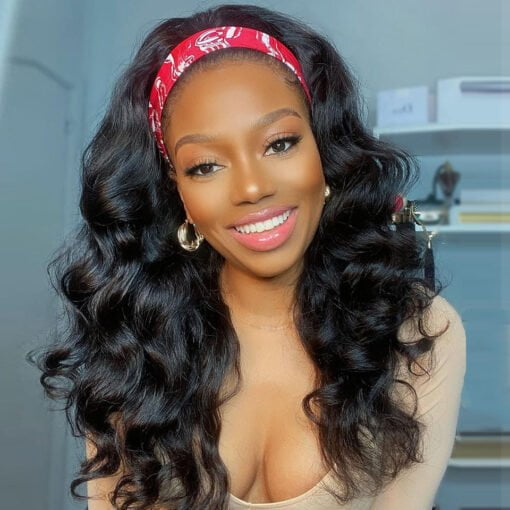 Body Wave Best Headband Wig Affordable Half Wig Styles MI1605934