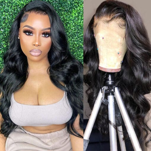 Body Wave Glueless Lace Front Wig For Women Black Women Supernova MI1611931