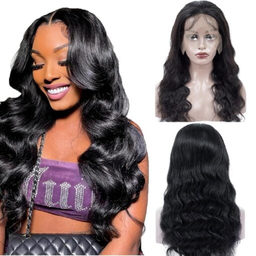 Body Wave Human Hair Wigs 150% Density 13X4 Lace Front Wigs Pre Plucked With Baby Hair (18Inch) Unprocessed Brazilian Body Wave Lace Front Human Hair MI1603214