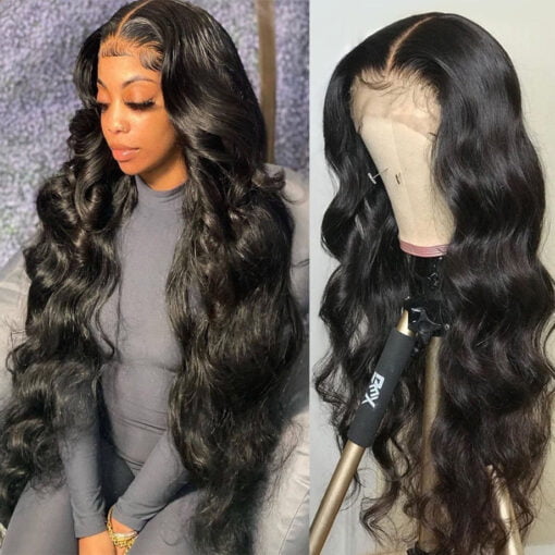 Body Wave Lace Front Wig Human Hair Lace Frontal Wigs For Women MI1602382