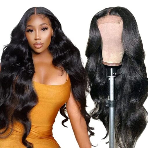 Body Wave Lace Front Wigs Human Hair, 4X4 Lace Closure Human MI1603232