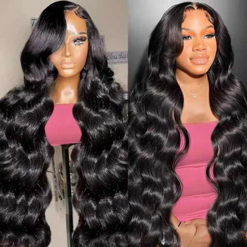 Body Wave Lace Front Wigs Human Hair Pre Plucked 13X6X1 Hd Transparent Lace Front Wigs With Baby Hair 180% Density Brazilian Lace Front Human Hair MI1602683