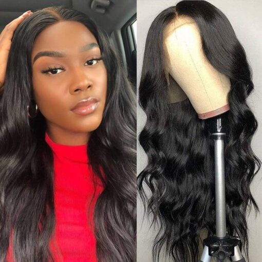 Brazilian 18 Inch Body Wave Lace Front Wigs Human Hair 8 A Unprocessed Remy Brazilian Body Wave Wigs For Women Black Women Per Plucked Hairline With Baby MI1605672