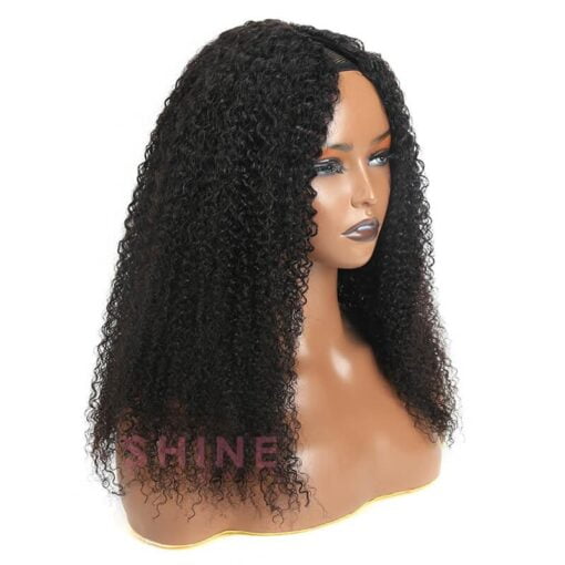 Brazilian Curly Wave V Part Wig Human Hair 250% Density MI1606318