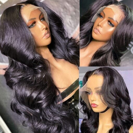 Brazilian Glueless Loose Body Wave 13X4 Lace Front Human MI1604958