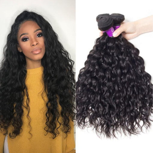 Brazilian Wet And Wavy Human Hair 3 Bundles Water Wave MI1604391