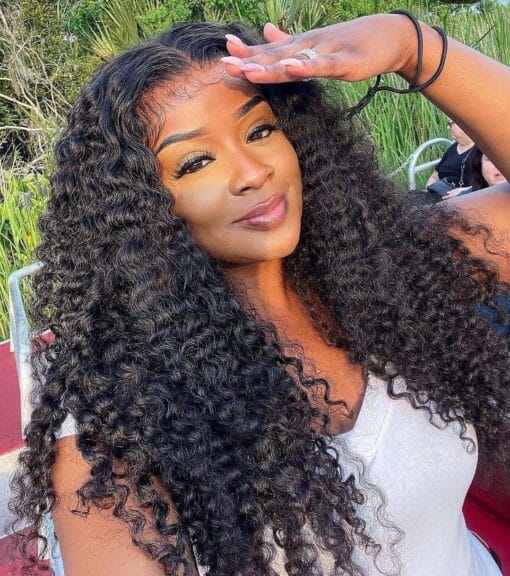 Burmese Curly 20" Glueless 4X4 Closure Wig MI1607364