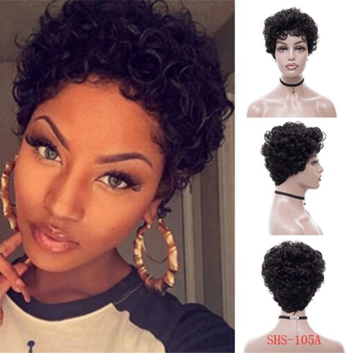 Buy Deyssne African American Wigs Synthetic Black Short MI1603092