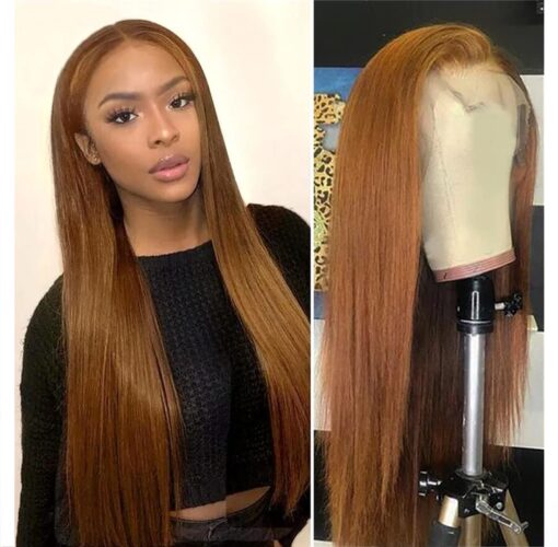 Candice Hair Glueless Lace Front Wigs Long Ginger Straight MI1610943