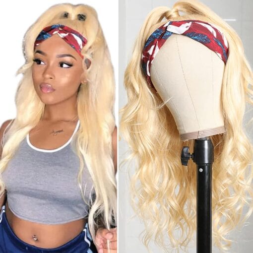 Capurchra 613 Blonde Headband Wig Human Hair MI1611972