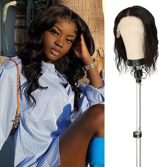 Celebrity 18 Inch Hd Lace Front Wig Body Wave Virgin Human Hair Wigs For Women Black Women Closure Wig Pre Plucked With Baby Hair Middle Part Wig 150% MI1603213