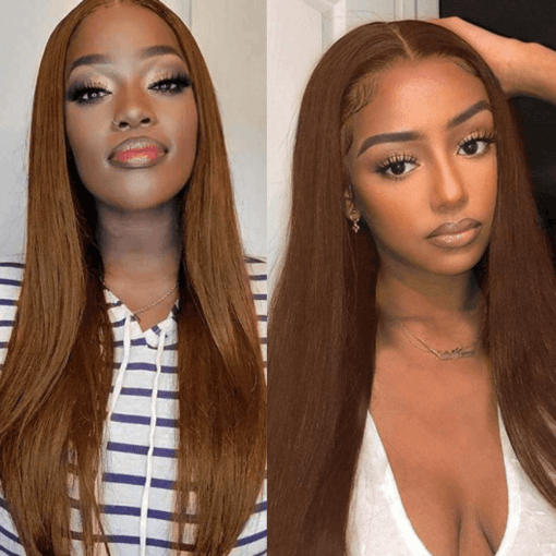 Chestnut Brown #8 Straight Lace Wig – Everglow Hair MI1611952