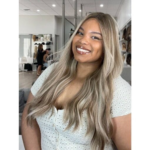 Chloe 24" Divine Lace Top Wig Ashy Blonde W/ Highlights MI1611629