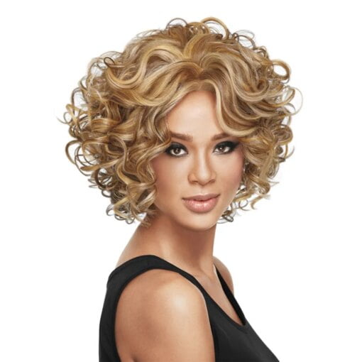 Christmas Decoration Womens Fashion Wig Short Haircut Curly MI1602889