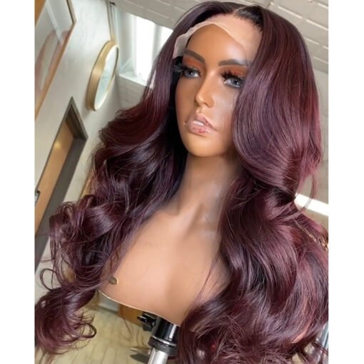 Color #99J Dark 99J 13X4 Lace Front Wig All Texture MI1610841