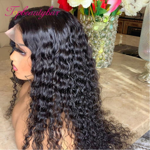 Curly 13X4 Lace Front Wigs 180% Brazilian Remy Lace Frontal Wigs Curly Lace Wigs Preplucked Human Hair Wigs For Women Women MI1602258