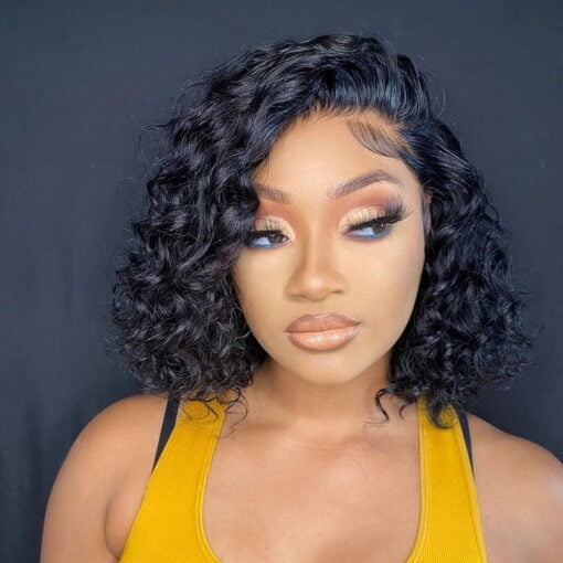 Curly Wigs For Women Black Women Kinky Curly Lace Front Wig Human MI1602422