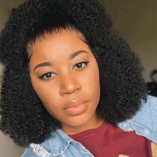 Dale Afro Kinky Curly Glueless 13X4 Full Frontal Lace Front MI1602856