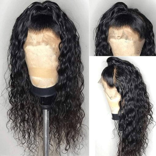 Deep Curly Human Hair Wigs For Women Black Women 150% Density 9A Remy Brazilian Human Hair Wig With Baby Hair Curly 360 Lace Frontal Wig Human Hair Pre MI1604473