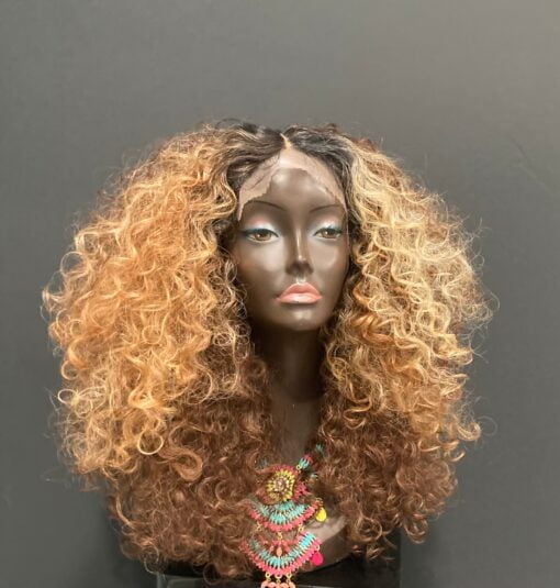 Essence Wigs "The Cynthia" Three Tone Ombre Blonde Kinky MI1602250