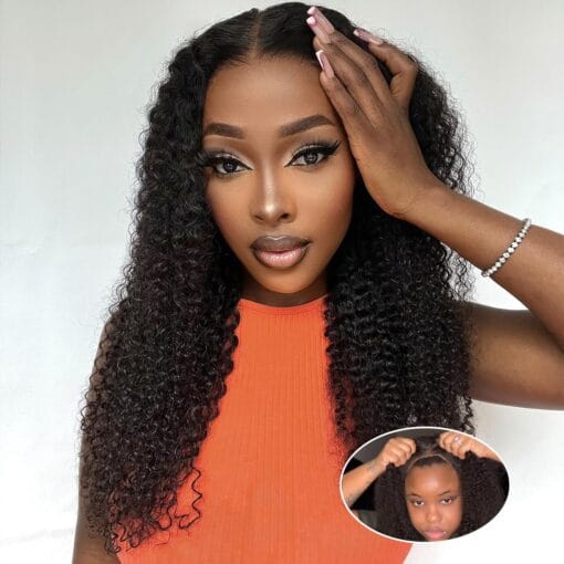 Facmood Wear And Go Kinky Curly Glueless Wig MI1602634