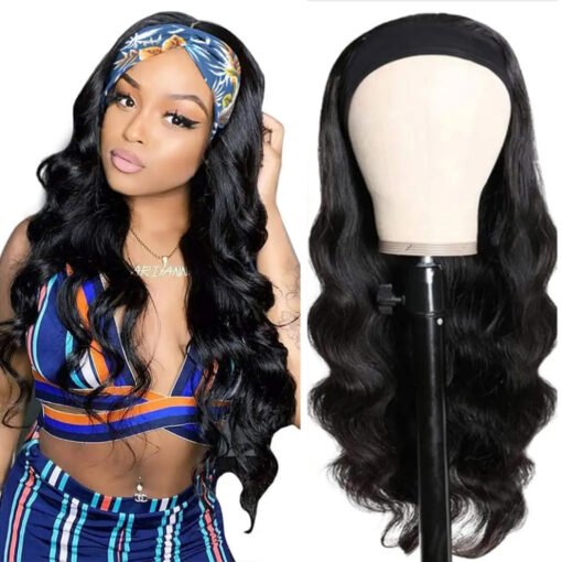 Fadaina Headband Wig Human Hair Wigs Brazilian Body Wave MI1605677