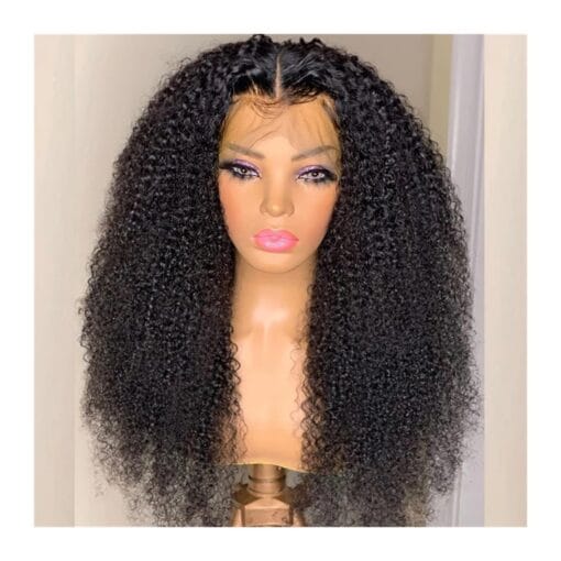 Fionel Wigs For Women Women Heat Resistant Fiber Lace Wig Deep Kinky Curly Lace Front Wigs For Women Black Women 180% Density High Temperature Fiber Synthetic MI1607747