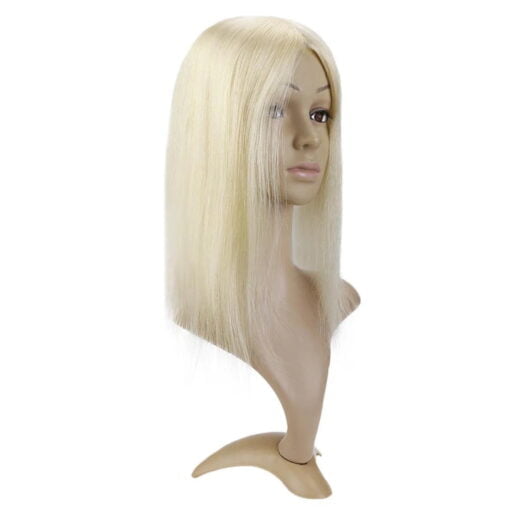 Full Shine Topper Wigs For Women Women Human Hair 16" Platinum Blonde Hair Pieces For Women Women Clip In MI1605484