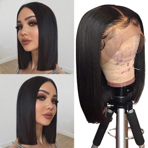 Geeta Human Hair Lace Front 13X4 Wigs Bob 10 Inch Algeria MI1602344