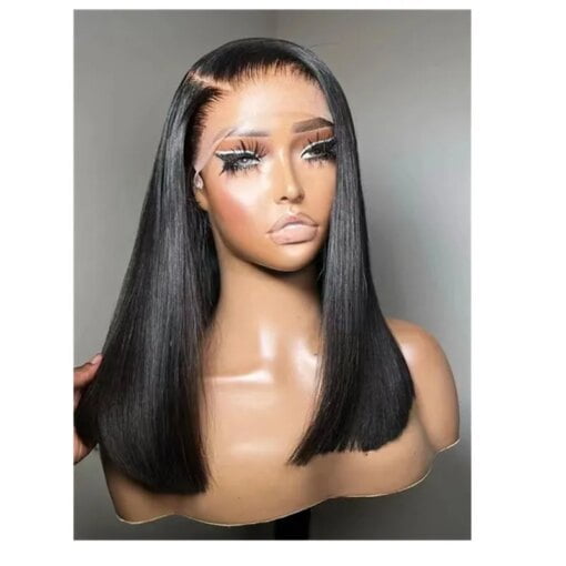 Glueless Brazilian Bob Human Hair V Part Wig With No Leave MI1604840