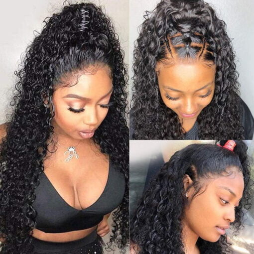 Glueless Lace Front Wigs Human Hair Pre Plucked With Baby MI1602803