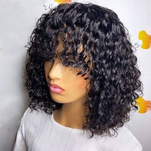 Glueless Wig Short Water Wave Wig Mscoco Hair MI1606068