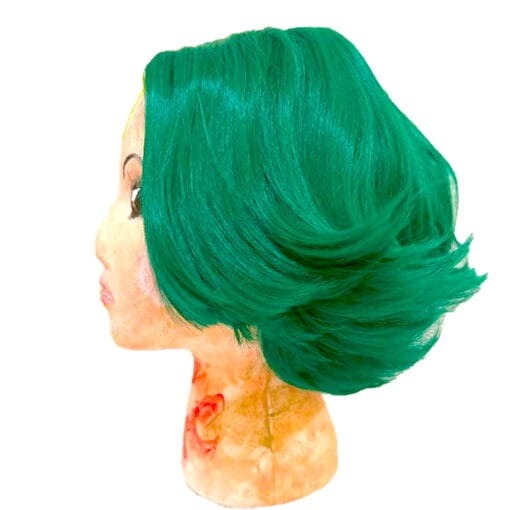 Green Short Curly Wigs Inside Out Disgust Wig For Women Women St Patrick'S Day Wig MI1611739