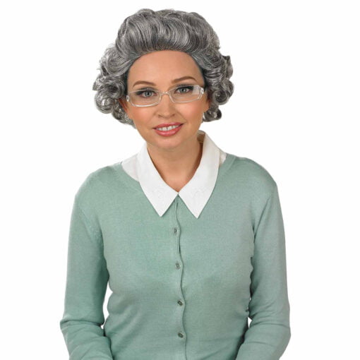 Grey Granny Loose Curl Wig MI1611084