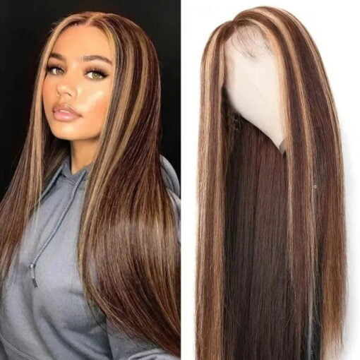 Hair Wigs For Women Women Long Straight Brown Mixed Blonde MI1604010