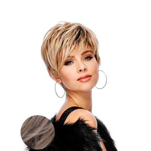 Hairdo Sweet Pixie Light Ash Blonde Wig With Brown Root MI1611906