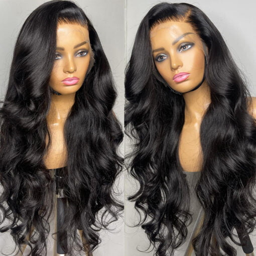 Hd 13X6 Lace Front Human Hair Wigs Raw Indian Body Wave Pre Plucked Body Wave Remy Human Hair Wig Hd Lace Frontal Wigs For Women Women MI1603405