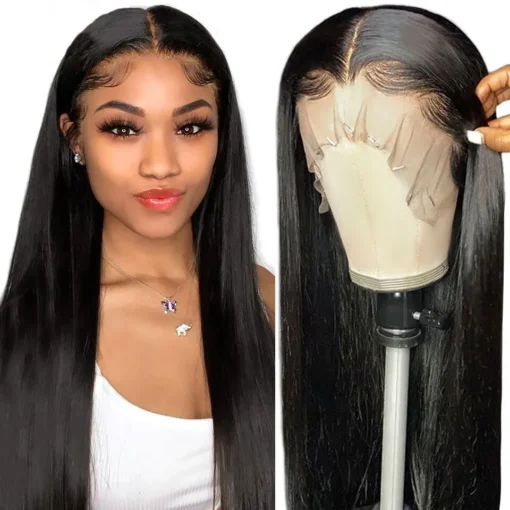 Hd Straight Remy Hair Lace Front Human Hair Wigs For Women Women Raw Indian Hair Wig MI1604365