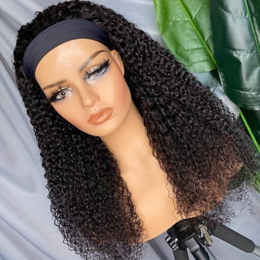 Headband Wig 200% Human Hair Wig Wig 100% 10A MI1603355