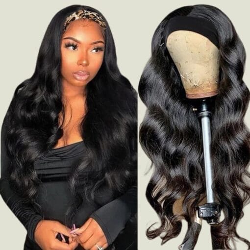 Headband Wigs For Women Black Women Human Hair 18 MI1606202