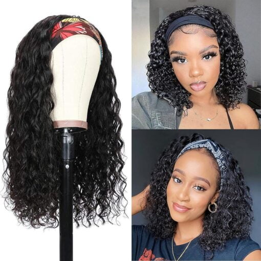 Headband Wigs For Women Black Women Water Wave Headband Nepal MI1605669