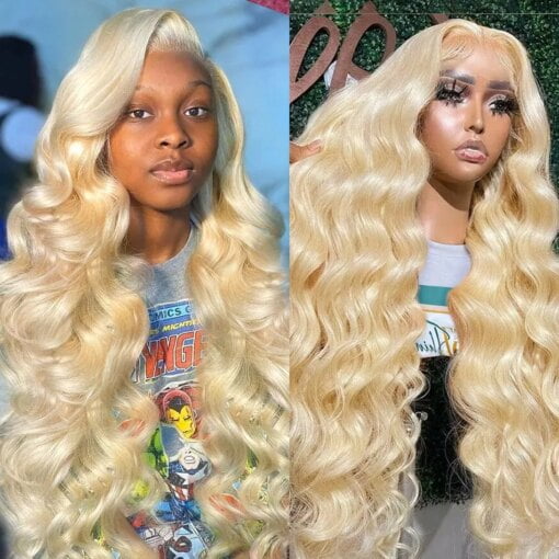 Honey Blonde Body Wave Wig 30 Inches, Hd Transparent MI1611011