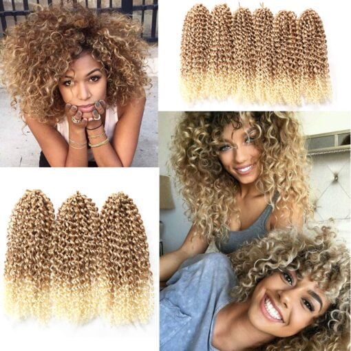 Honey Blonde Passion Twist Synthetic Hair Bundles MI1610950