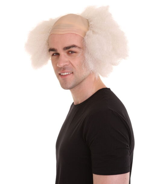 Hpo | Bald Old Men Style Wig | Bald Cap White Color MI1605837