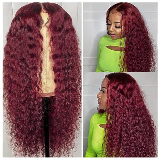 Human Hair 13X4 Lace Front Wig: Pre Plucked: #1B & #30 MI1610504