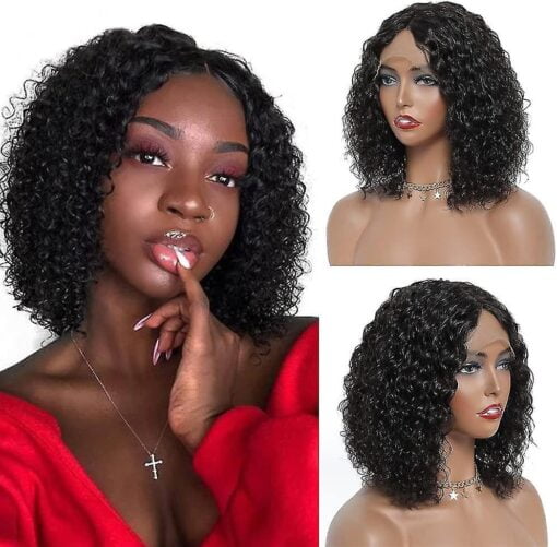 Human Hair Wigs For Women Black Women Body Wave Wig With Fringe MI1610696